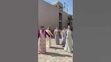 Nepali Girls Performing Sha Dha Thra Dance😱 #shadhathra #bhutantiktok #bhutanesemelodies