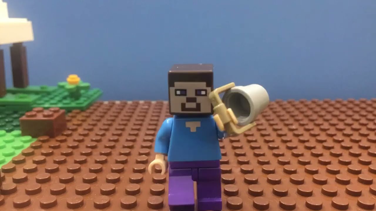 Lego Minecraft | A day in the life of Steve! - YouTube