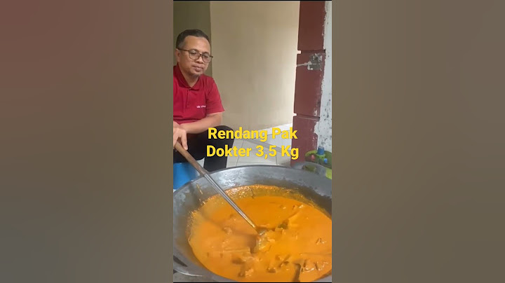 Eksekusi Rendang Daging 3,5 Kg Pagi Ini