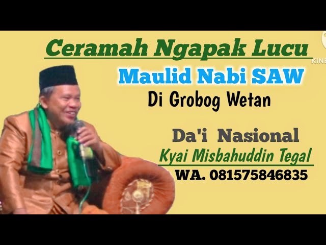 Ceramah Ngapak Lucu Kyai Misbahuddin Tegal Jawa Tengah Indonesia class=