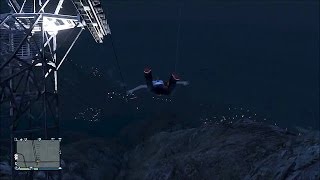 GTA5 Online - Mount Chiliad Base Jump Fail
