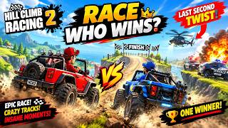 💀 THIS RACE ENDS IN TOTAL CHAOS! 😱🏁 THE WINNER WILL SHOCK YOU! 🤯🔥 #HillClimbRacing2 #GamingShorts screenshot 3