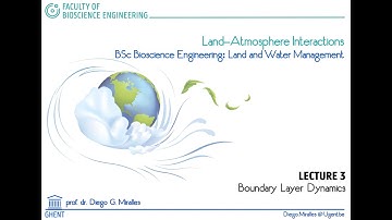 Lecture 3 | Boundary Layer Dynamics