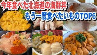 今年食べた北海道の海鮮丼でもう一度食べたいものTOP6