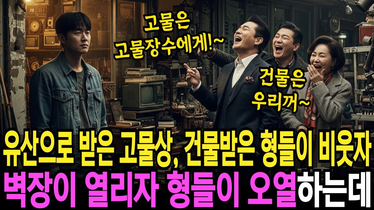 유산으로 받은 고물상, 건물 물려받은 형들이 조롱하며 비웃는데 벽장이 열리자 형들이 오열하게 됩니다 | 반전사연 | 오디오북