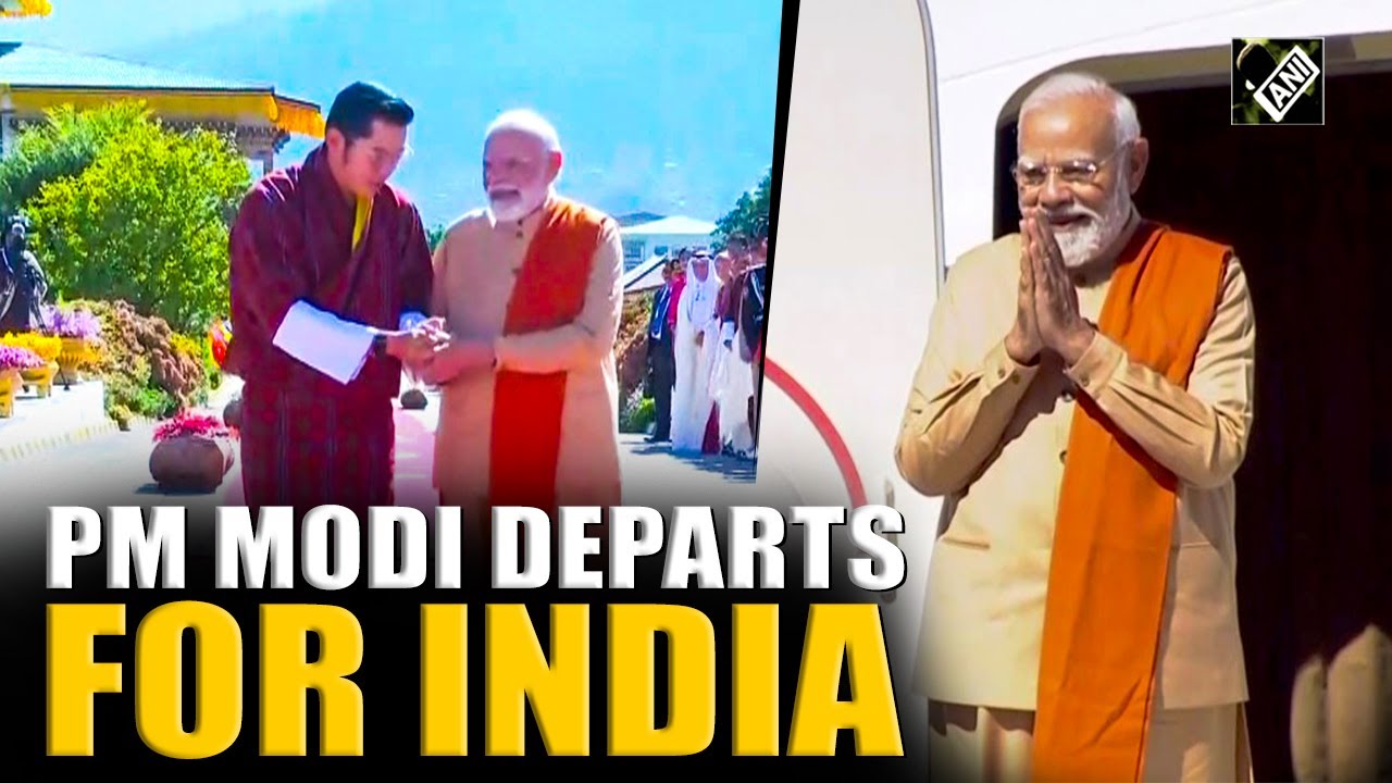 PM Modi emplanes for India after two-day nation visit to Bhutan