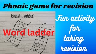 word ladder game for word revision #levelupphonics screenshot 1