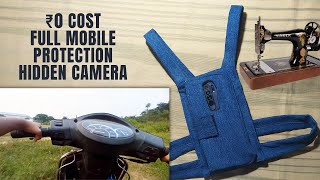DIY Mobile chest mount harness from old jeans sewing | For Vlogging