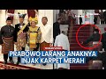 Viral Momen Prabowo Subianto Larang Anaknya Injak Karpet Merah di Istana Merdeka