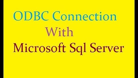 How To Create ODBC Connection For SQL Server in Informatica