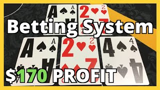 HOW TO WIN $170 With This Blackjack Betting Strategy screenshot 4