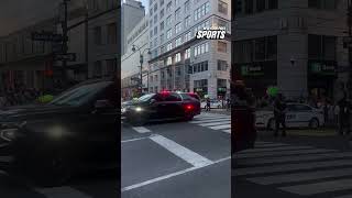President Trump's motorcade has arrived at MSG #shorts