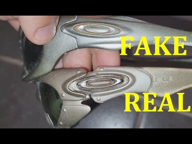 Real vs Fake Oakley sunglasses. How to spot original Oakley plate eye wear  - YouTube