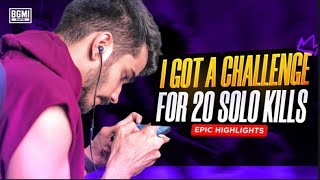 I GOT A CHALLENGE FOR 20 SOLO KILLS - EPIC HIGHLIGHTS