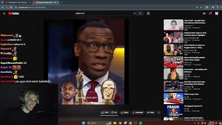 xQc Dies Laughing at Shannon Sharpe Lakers in 5 Compilation