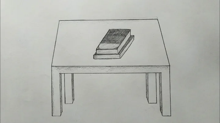 मेज़ पर पुस्तक का चित्र बनाना सीखें || How to draw a Book on the Table very esey step by step