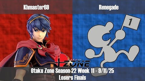 OZone22W11 - LF - Khmaster69 [Marth + Pyra/Mythra] vs Renegade [Mr. Game & Watch + Snake]