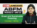 CAIIB June 2026 | CAIIB ABFM Module D | UNIT 23 Green and Sustainable Financing | Suprabha Mudgal