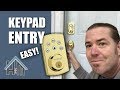 How to change keyless entry deadbolt, key pad code on entry door. Easy!