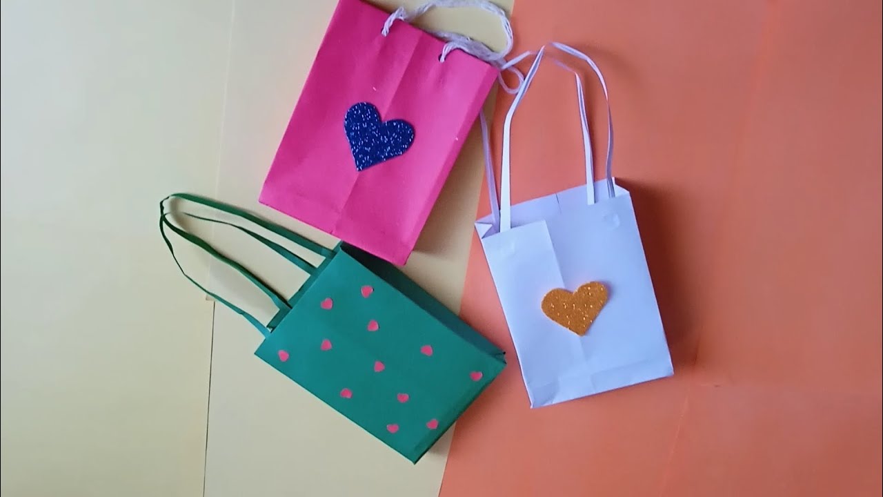 How to make paper bag/DIy paper bag/ paper gift bag / Origami shopping