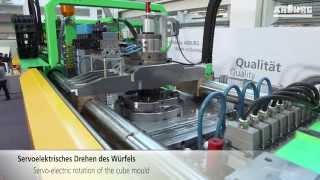 Cube-mould technology: simultaneous filling, cooling, removal