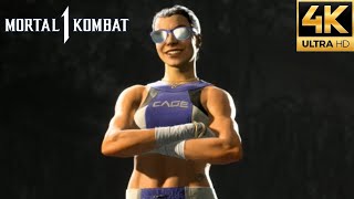 Mortal Kombat 1 - Janet Cage All Finishers, Fatal Blows, Intros \& Victory Poses (4K 60FPS)