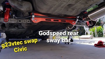 Voodoo 13 Lower control arm install and Godspeed rear sway bar/ subframe brace