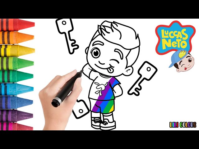 Gi do Luccas Neto colorindo desenhos #pintando #pintar #colorindolivro