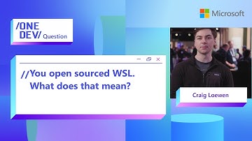 You open sourced WSL. What does that mean?