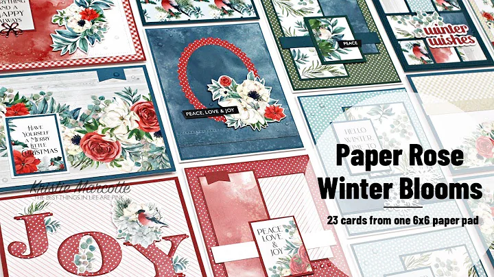 Paper Rose Studio | Winter Blooms | 23 cards from ...