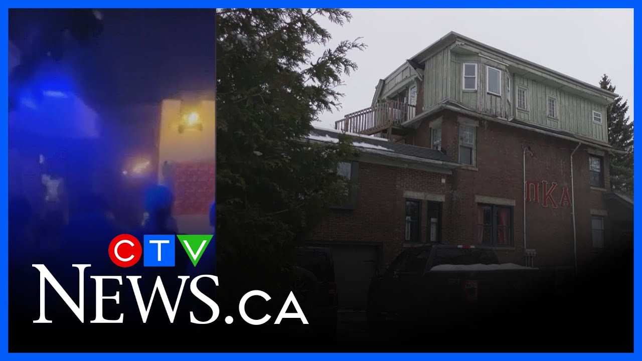 WATCH: Cell phone video shows early moments of fire at frat house