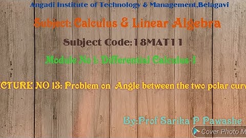 18MAT11:Calculus & Linear Algebra