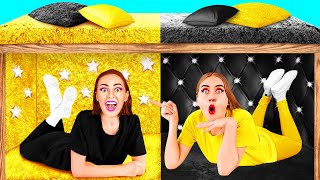 침대 아래 비밀의 방 | 부자 vs 파산 재미있는 상황 TeenChallenge