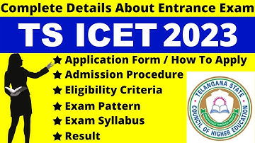 TS ICET 2023 Full Detail: Notification, Date, Application, Syllabus, Pattern Eligibility, Admit Card