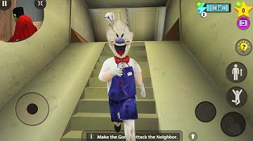 Scary Stranger 3D - New Levels Update New Chapter Ice Scream 4 and Mr Grumpy Android Gameplay