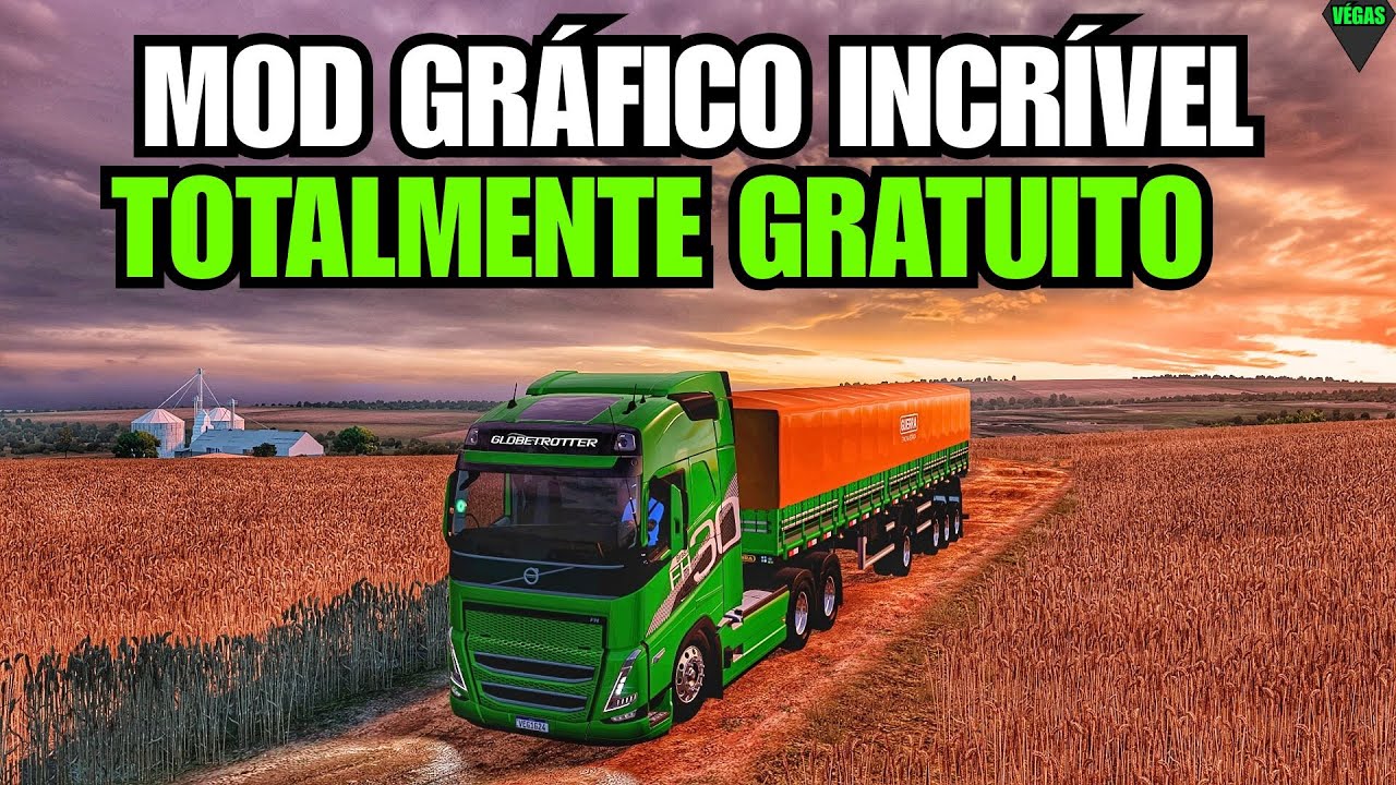 O MELHOR Mod Gráfico GRÁTIS para ETS2 + Configurações Avançadas
