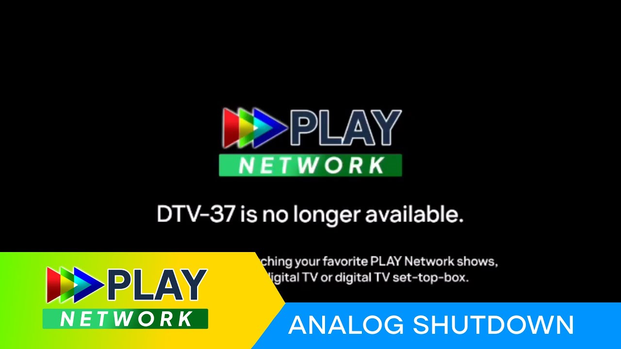 PLAY Network - Analog Shutdown (via DTV-37, Jan. 2, 2023) - YouTube
