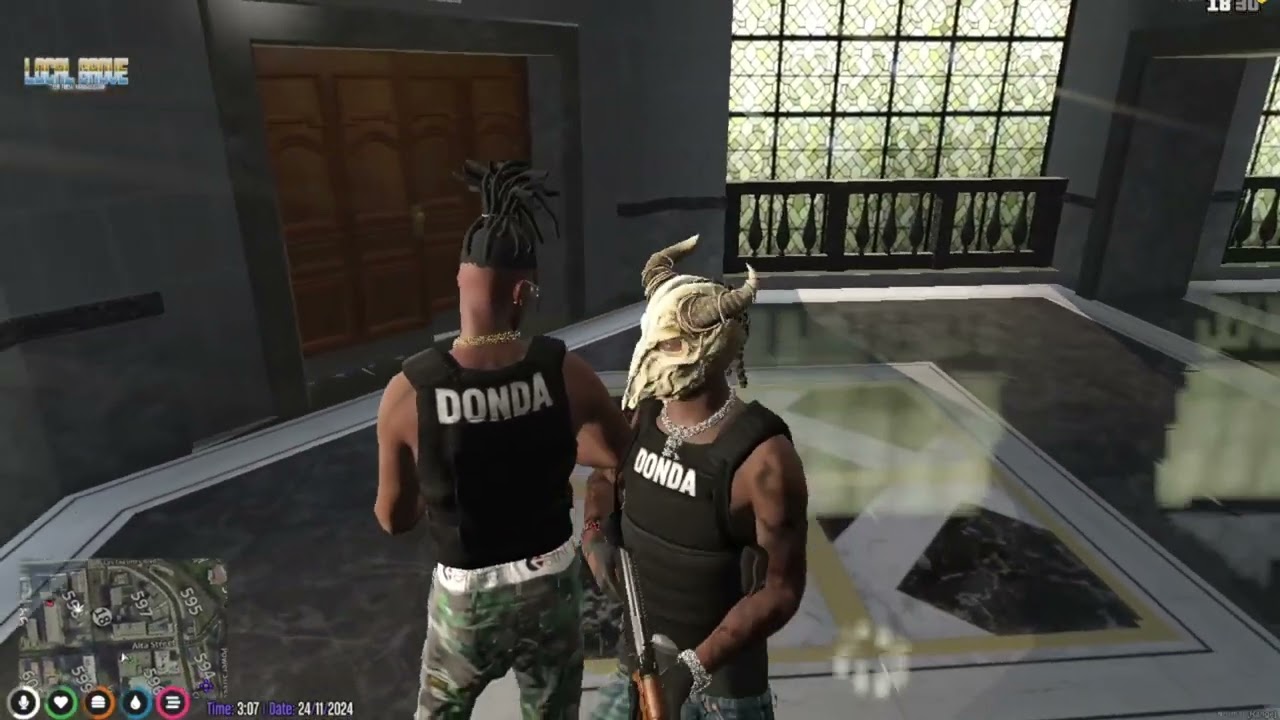 Local Grove: Donda Gets chased by Officer Fear. ( 