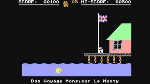 Commodore 64: Monty on the Run ALTERNATIVE game ending by Gremlin Graphics