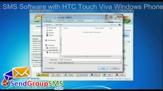 How To Send Bulk Text SMS Messages Online With HTC Windows Mobile Phone Free