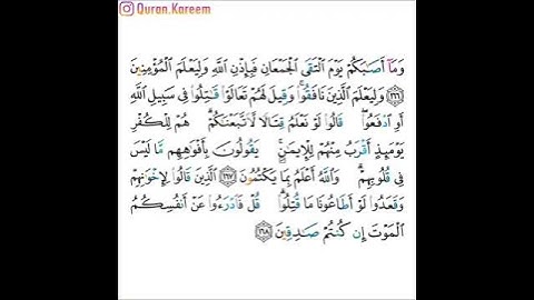 القارئ ماهر المعيقلي - سورة آل عمران - من الآية 166 إلى الآية 168