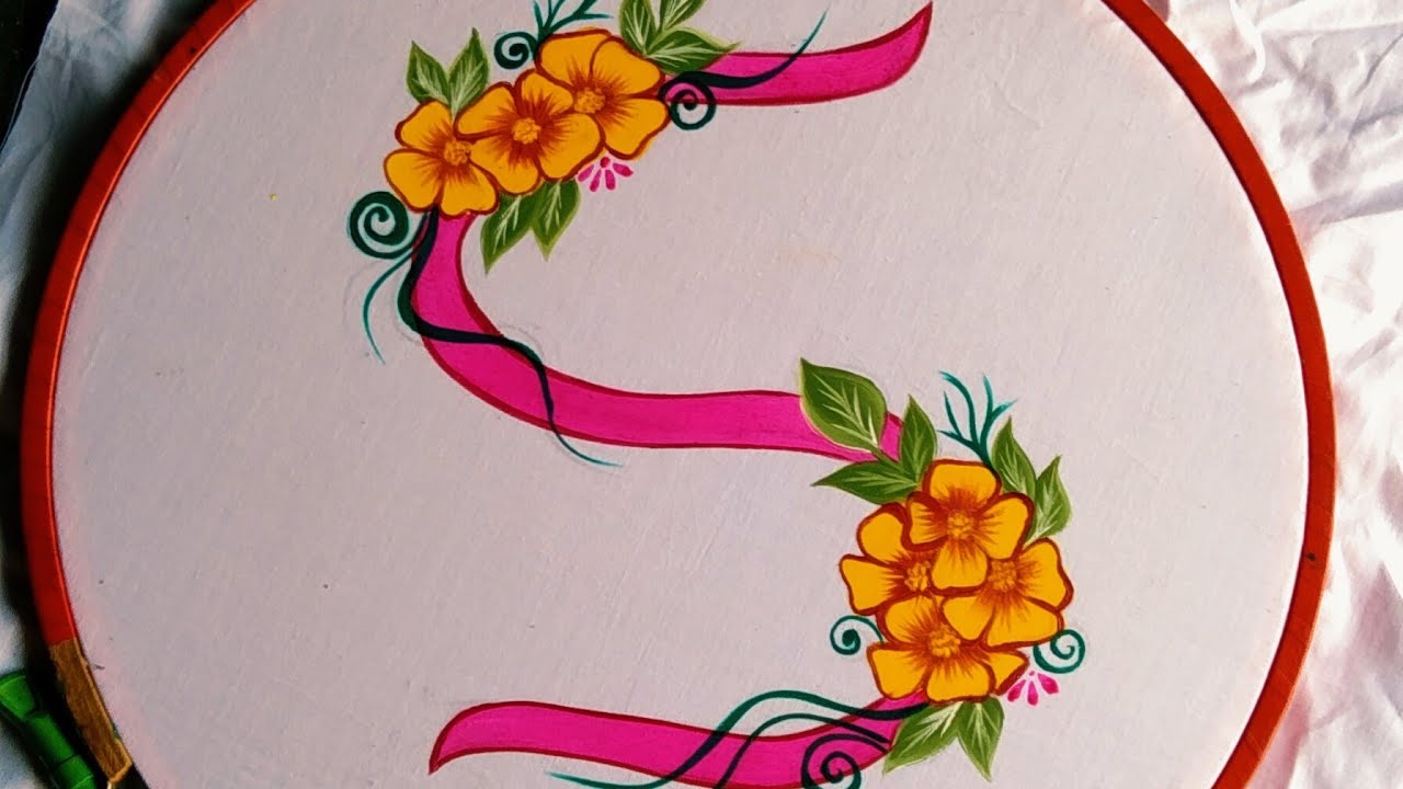 S letter painting design tutorial..||Shahin painting Arts||
