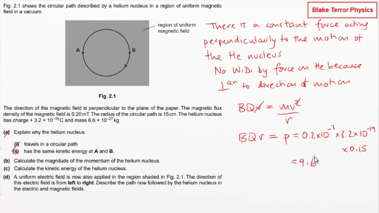 Practice Questions (A-level Physics) - Magnetic Fields 1