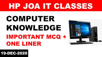 Computer Awareness | HP  Junior Office Assistant (JOA IT) PREPARATION 2020 | Important MCQ/One liner