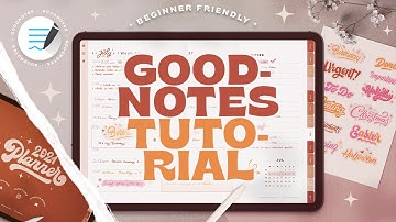 GoodNotes 5 Beginner Tutorial 🖊 Walkthrough, Easy Tips + How to Import Stickers