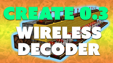 Minecraft Create Mod 0.3 Redstone Signal Strength Decoder