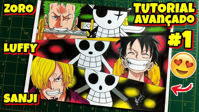 One piece,LUFFY REBAIXADO, Modificado  Luffy, One piece, Tutoriais de  desenho