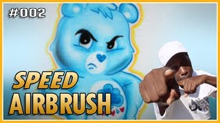 How to airbrush cartoon characters Care Bear | FEW Does It! #002 Air