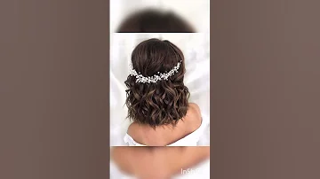 تسريحة لعروسة شعر قصير تسريحات شعر شعر قصير عروسة عروسه عريس 