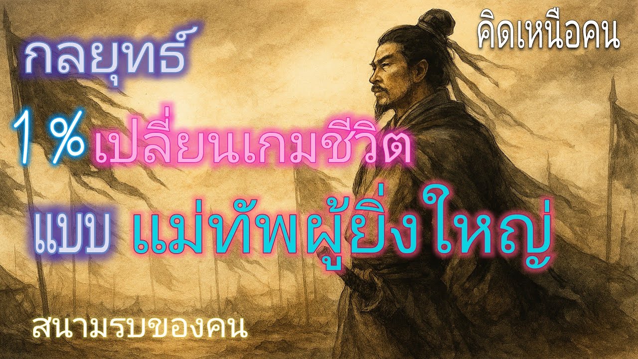 กลยุทธ์ 1% เปลี่ยนเกมชีวิต แบบแม่ทัพผู้ยิ่งใหญ่ | สนามรบในใจคน | เปลี่ยนชีวิต | คิดเหนือคน